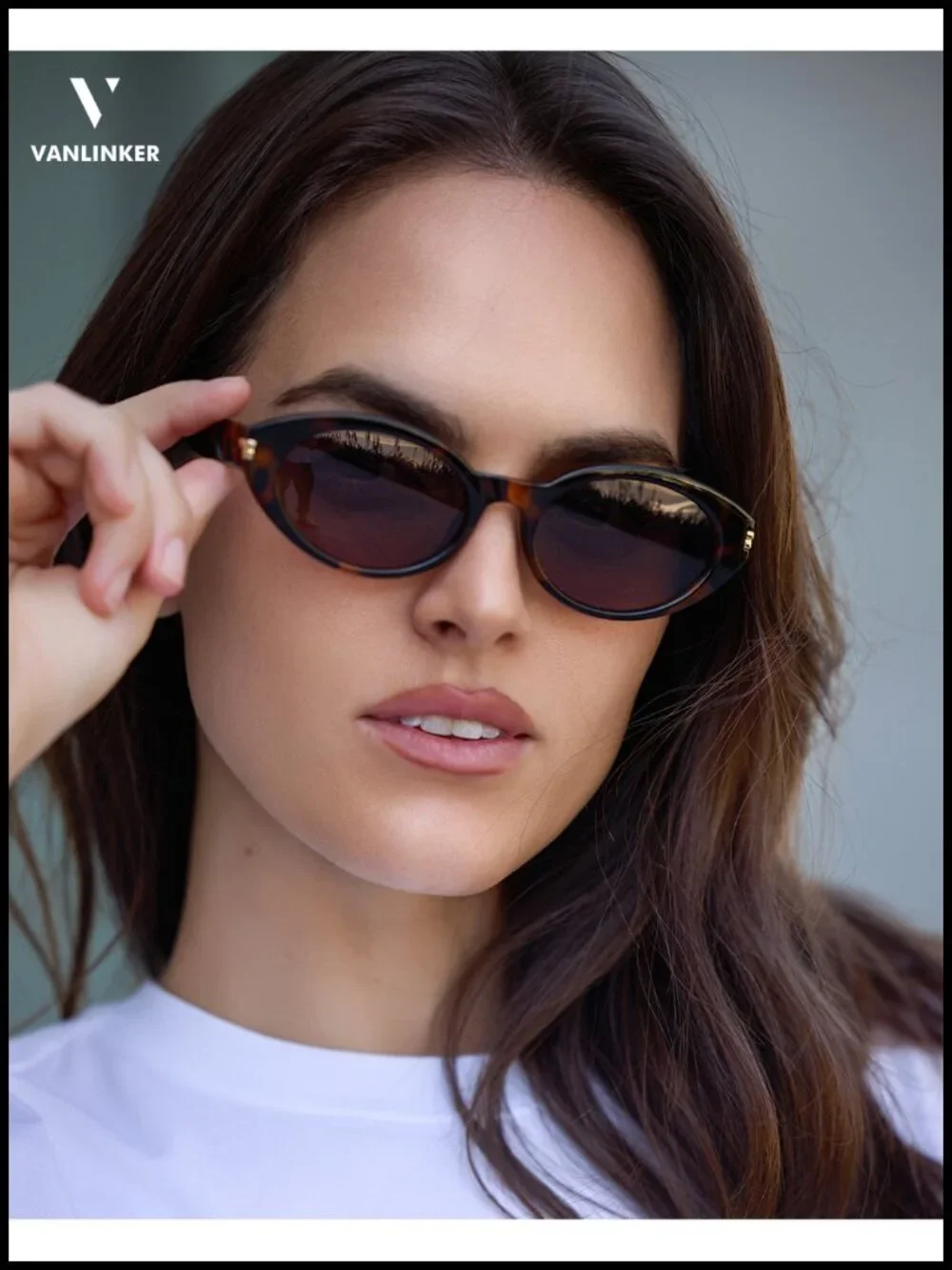 Polarized Retro Oval Sunglasses for Women Men Small Face Vintage 90s Shades